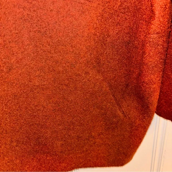 Eileen Fisher women XL rust orange open cardigan sweater alpaca wool blend - Picture 4 of 8